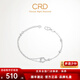 CRD Ke Laidi Spot Sparkling PT950 Platinum Bracelet Four-leaf Clover Platinum Birthday Gift for Girlfriend 3.05g-Four-petal Flower Bracelet