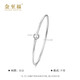 Jinzhifu Platinum Pearl Bracelet PT950 Platinum Transfer Beads Women's Bracelet for Wife, Girlfriend, Chinese Valentine's Day Gift, About 6.4 Grams (More Refund, Less Replenishment) #52