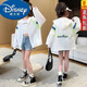 Disney Girls' Sun Protection Clothes Summer 25 Years New Children's Thin Air-Conditioning Shirts Summer Breathable Ice-Sense Skin Clothes for Middle and Large Children Color Purple 160 Recommended Height Around 155