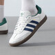 Adidas (adidas) Clover men's shoes and women's shoes 25 summer new SAMBA sneakers fashionable T-toe shoes low top casual couple's shoes IH4882/white/green/dark blue 39