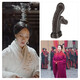 QUAMER秦朝汉式假发女贵妃飞天发髻影楼假发古装舞台演出汉朝造型 双头 9918