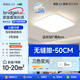 
HP lighting living room lights modern simple style and atmospheric high bright LED eye protection ceiling lamp Zhongshan lamp package 1W package 14110CM three bedrooms and two living rooms with fan