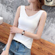 
Mo Xiasang sleeveless top new women's white small suspender vest with summer and fashionable T-shirt vest 3892 white L