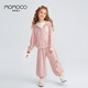 Mamimaca Momoco Ensemble pour enfants Girls d'automne Vêtements pour enfants Vêtements Sweathirt Sweathirt Sweater Pull Pull Pull Pull Pull Pink Pink 130 Pinche