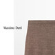 Massimo Dutti夏季新品2025女装 简约气质OL风针织直筒长裙半身裙 05235686 深棕色 L (175/78A)