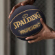Spalding Negro de oro negro Color No. 7 PU Baloncesto estándar Baloncesto de interior y al aire libre Estudiantes de los estudiantes de cumpleaños para novio [Parte 1 Piece de cuero de estrella puntiaguda) 76-867y No. 7 Baloncesto (pelota estándar)