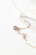Guran December birthstone natural tanzanite gift American 14K gold-filled simple and elegant necklace clavicle chain neck chain customized about 43cm