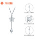 Liuguifu jewelry platinum necklace women's five-pointed star love pt950 platinum set chain birthday gift about 4.30g + brand gift box