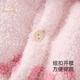 班喜迪女童睡衣秋冬装2025新款女宝宝加绒套装儿童冬款珊瑚绒家居服童装 紫色 90