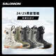 Salomon Porcelain Snow Gear 2425 Salomon Snowboard Shoes Men's Salomon Snow Shoes BOA Steel Wire Buckle Lightweight LAUNCH BOA SJ BOA Black and White 43.5 (285mm)