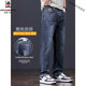 Aemape High-End-Qualität Jeans für Männer gerade lose dünne Männerhosen 2025 Neue Sommer High-End Casual Long Hosen 829 Black Grey 28