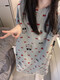 Ran Yilan's same Korean ins cute cartoon Katie cat short-sleeved nightgown for women's summer loose casual pajamas home clothes #tfn-r855 with chest pad removable M 160() Recommended weight 75-100Jin [Jin equals 0.5 kg]