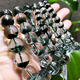DL 1998 Fat Donglai Quality Green Ghost Bracelet Dark Green Cornucopia Bracelet Men and Women Stars Thousand Layer Permeable Crystal Three Green Ghost 12132 12mm