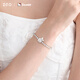 
Zhenggang (ZGO) bracelet for women's light luxury exquisite Sanrio Hellokitty girl girl birthday graduation gift 6136 silver powder