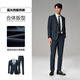 HLA Heilan Home Dress Suit Men's Slim Flat Lapel Business Banquet Suit Men's HTXAD3W015A Blue Gray 15 (suit + trousers) 3XL 180/100B Recommended 152~170Jin Jin equals 0.5 kg