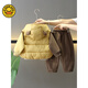 G.duck Little Yellow Duck Boys Winter Clothes Plush Three-piece Set 2025 New Beige 120 cm