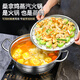 GEEGO304 stainless steel steamer, sauna, chicken, steam pot, soup pot, hot pot, edged stove pot, household steamer, cooking pot, stew pot, 304 steel thickened steam pot (with steaming sheet) 32cm