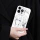 BOMENGJI 2D-Leitungsmuster Mobiltelefon Hülle Apple 16 Huawei Pura70Saber Periphere iPhone 15Promax OnePlus 1 GuU9272 Violet-Moonlight Silberkontrastfarbe iPhone 16