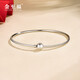 Jinzhifu Platinum Pearl Bracelet PT950 Platinum Transfer Beads Women's Bracelet for Wife, Girlfriend, Chinese Valentine's Day Gift, About 6.4 Grams (More Refund, Less Replenishment) #52