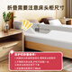 Beiyixiong Beeio Bed Cuna Baby Cribe Baby Baby Baby Anti-Fall Barda de cama Buardicultor Camiseta Camiseta Camiseta sin agujero 2 metros Elefante gris [columna grande mejorada + base en forma de U sin golpes de agujero]