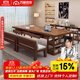 Sands Duke solid wood large desk bookshelf integrated with drawer study table reading table for living room home long table workbench single table 160*70*75 thick 5cm 6 drawers on both sides