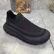 Chaussures masculines d'été Nouvelles chaussures décontractées en maille noir épaisse seme