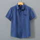 ZOSCUS SOMMER Leinenhemd Herren kurzärmelig dünne lose Leinen Top Chinesische Stil Japaner Retro lässig Cotton Original Leinen Farbe M89 XL