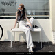 Salavvy Jeans Women's 2025 Summer New High Waist Slim Denim Jeans Wrinkled Floor Pants Daddy's Pants Wide Leg Straight Pants White Rainbow Color [Extended] XS