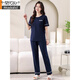 Pyjamas modal pour les femmes en été coton pur pur manches courtes minces 2025 Nouveau coton décontracté d'été peut être porté à l'extérieur pantalon vêtements de maison 7374 Green Green Stretless Pad M 80-100jin [Jin est égal à 0,5 kg]