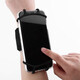 Zhizhou wrist mobile phone holder instead of driving arm sleeve arm bag sports running wristband fitness multi-functional breathable rotation black-detachable mobile phone arm bag