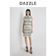 DAZZLE 邱天同款地素毛衣25夏新款复古肌理条纹毛衫马甲 彩色 M