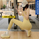 MieLanat Spring and Autumn Fitness Pants Women's Sexy Suspenders Colorful Pilates Yoga Wear Suit Yellow Suit S