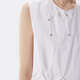 Jnby/Jiangnan Buyi 25 Sommer Neues chinesisches Kleid gerade ärmelloser runder Hals weich und bequem 5p5g13570 101/Bleached xs