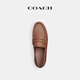 COACH Men's Shoes HYBRID Versatile Loafers Slip-On Casual British Style Light Luxury Fashion Business Style Gift Saddle Brown 40