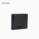 Calvin KleinJeans25 new autumn style men's business portable ck presbyopic letter full print card bag wallet gift 4D1085G UB1-Space Black One Size