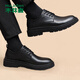MULINSEN men's shoes business casual first-layer cowhide versatile thick-soled men's British leather shoes C9016