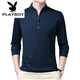 Playboy (Playboy) Pure Cotton Cotton Fot Functed Cancual Funcual Thin Funt Top Летняя весенняя осень зимняя зима средних лет.