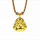 Li Biaozu Big Belly Maitreya Buddha Pendant Women's New Small Golden Buddha Pure Gold Pendant Gold Necklace for Girlfriend 999 Buddha Pendant Gold Contains About 0.9g