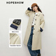 Red sleeve high-end big brand texture long windbreaker 2025 new autumn women's contrasting plaid raglan folded sleeves lapel coat gray 3060 L