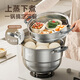 Maxcook 316L stainless steel steamer three-layer 36cm large capacity steaming soup pot gas stove induction cooker universal MCZ074