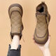 Snow boots for women 2025 fashion new winter velvet thickened warm non-slip casual versatile cotton shoes women's cotton shoes black 37