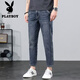 
Playboy Crispy Jeans Men's Summer New Stretch Slim Small Feet Thin Jeans Men's Loose Straight Casual Trousers 9720 28