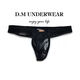 Men's T-string low-waist sexy men's underwear lace mesh breathable empty summer T-shaped sexy temptation mesh black L115-130Jin Jin equals 0.5 kg