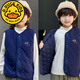 G.DuckKids Boys Vest Fleece 2024 automne Nouvel enfant pour la glissière de bande dessinée pour enfants