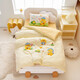 Kindergarten three-piece quilt set for children, pure cotton bedding, six-piece set for baby's entry into the kindergarten, crib nap quilt cover, bedding set, Yubao-Outing Duck, Class A standard multi-piece set, quilt cover 120*150cm