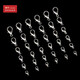 
4THK spring buckle accessories accessories alloy silver-plated lobster buckle lobster hook necklace bracelet buckle accessories accessories 12173wnA1-2 silver-plated 16mm lobster buckle 10 pieces