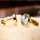 NOSSKISS luxury high-end customized letter cufflinks for men, light luxury high-end cuff studs, French shirt cuffs, birthday gifts, gold - one-piece letter style (gift box)