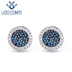 
Hengyuanxiang Crystal Cluster Cufflinks Men's Fashion Light Luxury Customized French Shirt Cuff Stud High Silver Black Crystal Cuffs Cufflinks