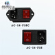 AC-01A wiring integrated power base + KCD3KCD4 switch with fuse three-in-one AC-01 pitch 2.0 + KCD3 switch