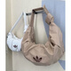 阿迪达斯 （adidas）三叶草女褶皱云朵包单肩斜挎牛角包休闲包 KA9267 KA9272 汉玉白KA9267(26x18cm)